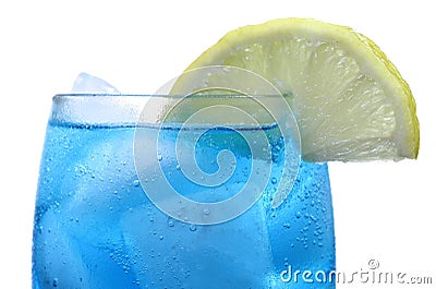 Cool blue iceberg drink Stock Photo
