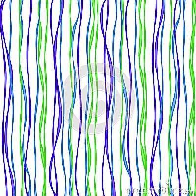 Cool blue and lime waves Stock Photo