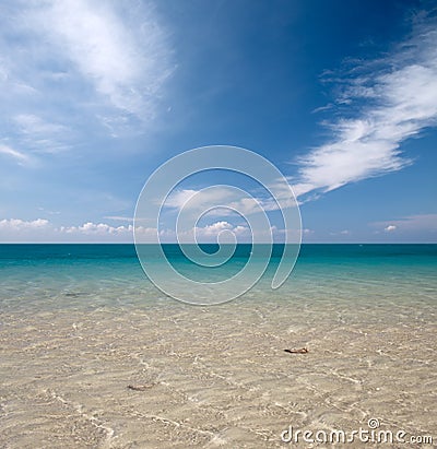 Cool blue sea water Stock Photo