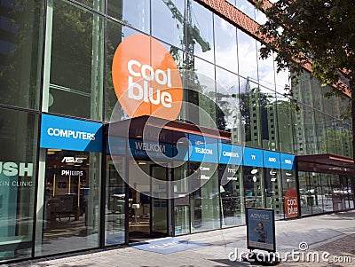 Cool blue store Editorial Stock Photo