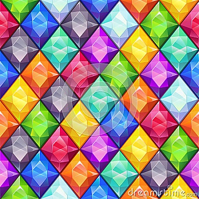 Cool bright colorful seamless pattern Vector Illustration