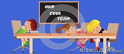 cool business team Vector Illustration