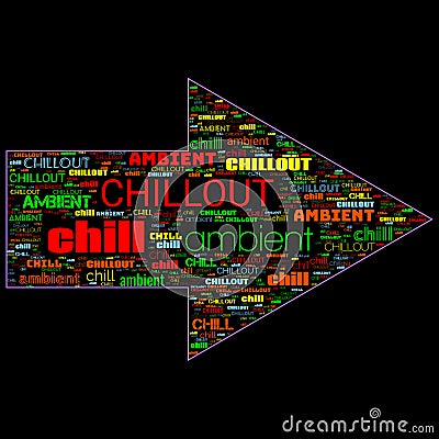 Cool Chillout Chill Music Creative Background Stock Photo