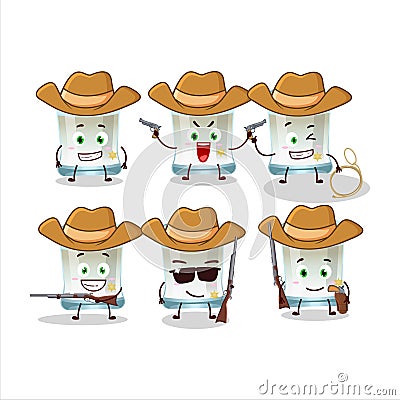 Cool cowboy tuica cartoon character with a cute hat Vector Illustration