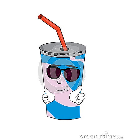 Cool drink cartoon Cartoon Illustration