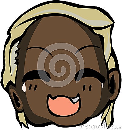 Cool emoticon style Stock Photo