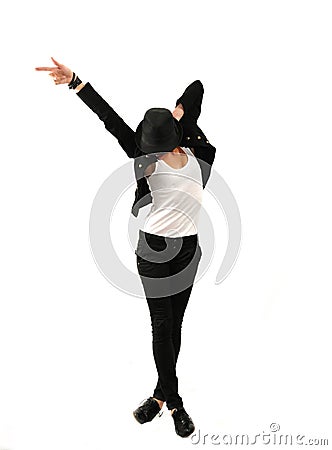 Cool female dancer with attitude Stock Photo