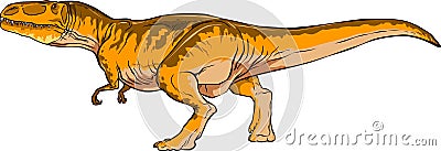 Cool fiscious vector giganotosaurus Vector Illustration