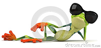 Cool frog Stock Photo