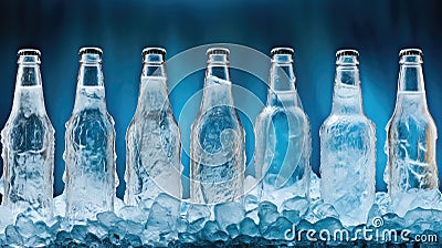 cool frosty beer drink icy Cartoon Illustration