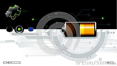 Cool futuristic background Vector Illustration