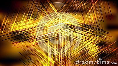Cool Gold Chaotic Overlapping Lines Background Stock Photo