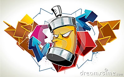 Cool graffiti Vector Illustration