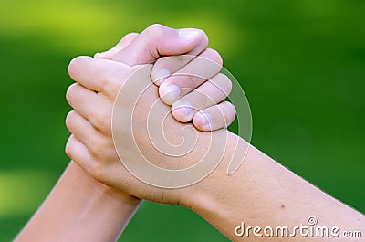 Cool Handshake Stock Photo