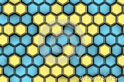 Cool hexagons for modern life. Stock Photo