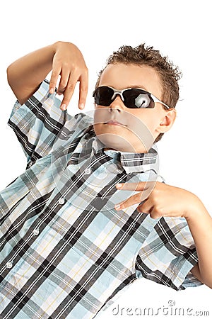 Cool kid Stock Photo