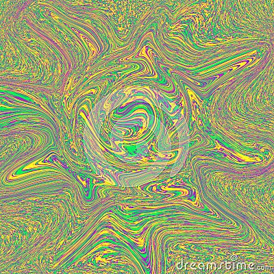 Cool life-themed liquid marble. with a combination of yellow, red, green, and blue representing nature Stock Photo