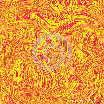 Cool liquid marble background. The combination of red and yellow. texture like orange juice, fresh to look at. Liquid digital Stock Photo