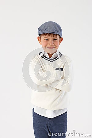 Cool little boy Stock Photo