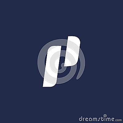 Cool and modern initials P logo design Vector Illustration