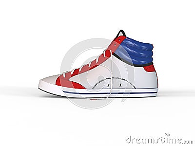 Cool modern sneaker - side view Stock Photo