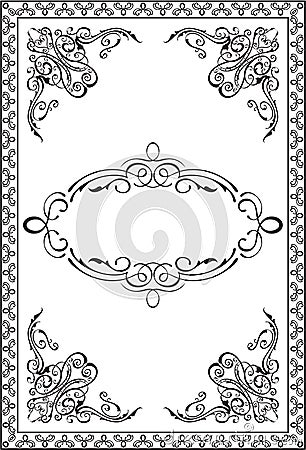 Cool orient frame Vector Illustration