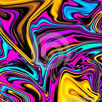 Futuristic Rainbow Colors Liquid Abstract Stock Photo