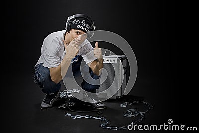 Cool Rapper Stock Photo