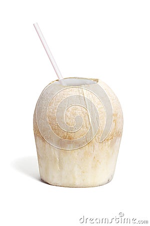 Cool refreshing coconut drink Stock Photo