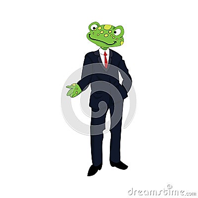 Cool Stel Boss Frog Animal Stock Photo