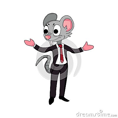 Cool Stel Boss Mouse Animal Stock Photo