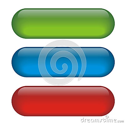 Cool Web Buttons Vector Illustration