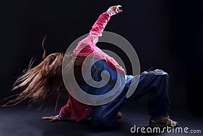 Cool woman modern dancer Stock Photo