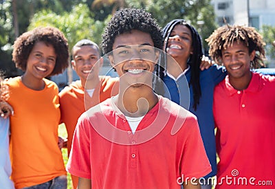 Cool young latin american man with braces Stock Photo