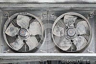 Cooling fans Stock Photo