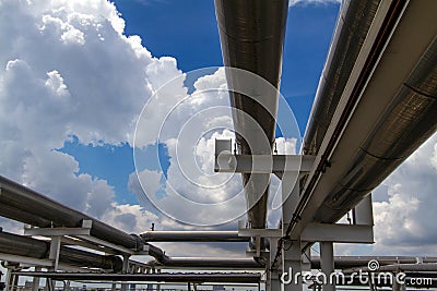 Cooling pipe Stock Photo