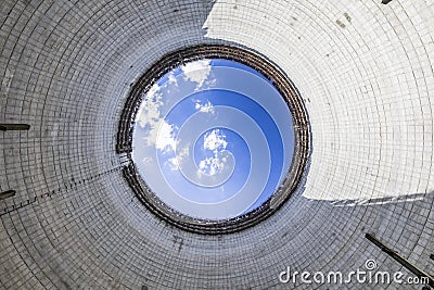 Cooling Tower of Chernobyl Nuclear Power Plant Editorial Stock Photo