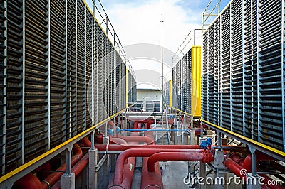 Cooling tower Stock Photo