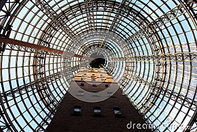 Coop's Shot Tower inside Melbourne Central Complex in Melbourne, Victoria, Australia Editorial Stock Photo