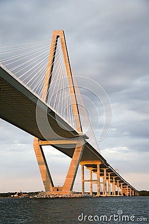 Cooper River Bridge Stock Photo