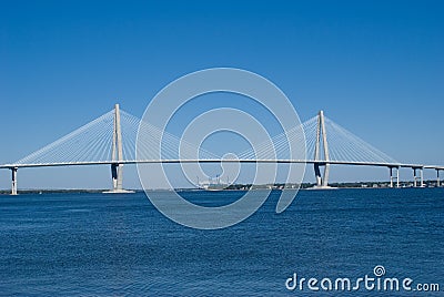 Cooper River Bridge Stock Photo