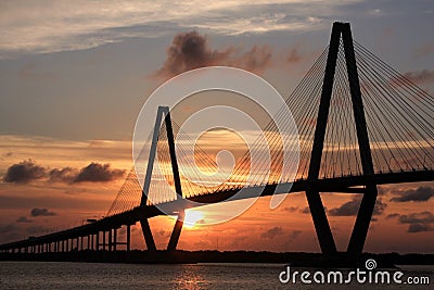 Cooper River Bridge Charleston South Carolina Stock Photo