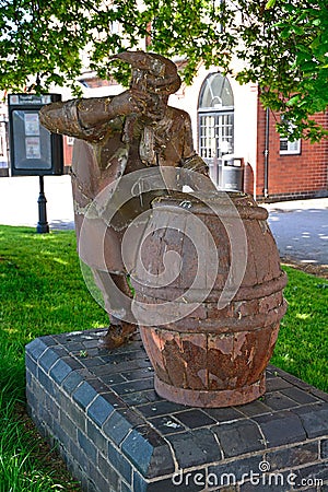 The Cooper statue, Burton upon Trent. Editorial Stock Photo