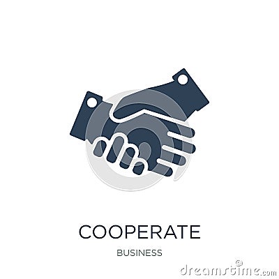 cooperate icon in trendy design style. cooperate icon isolated on white background. cooperate vector icon simple and modern flat Vector Illustration