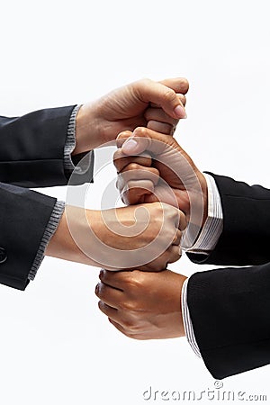 Cooperation gesture Stock Photo