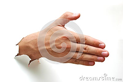 Cooperation hand Stock Photo