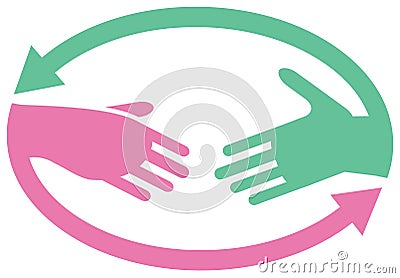 Cooperation logo Vector Illustration