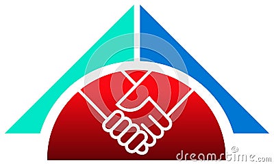 Cooperation logo Vector Illustration