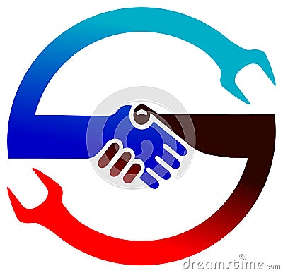 Cooperation logo Vector Illustration