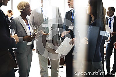 Cooperation Meeting Networking Teamwork Fun Concept Stock Photo